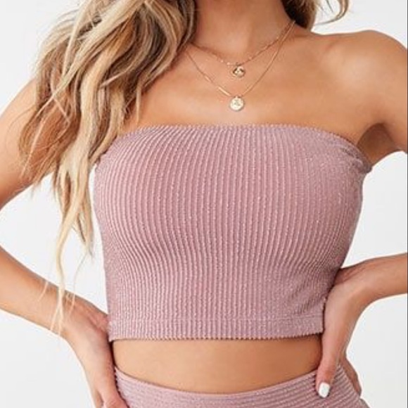pink tube top forever 21